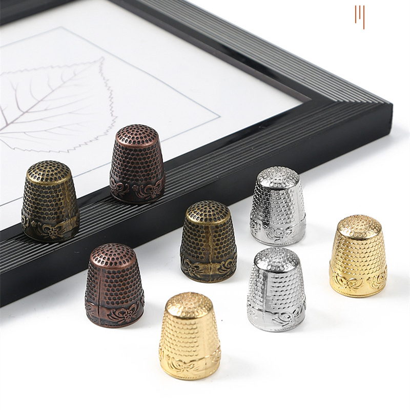 Sewing Thimble Metal - الرجعية الاصبع حامي العتيقة كشتبان حلقة