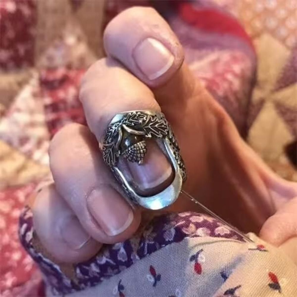 Sewing Thimble Metal - كشتبان معدني مفتوح على شكل بلوغة،