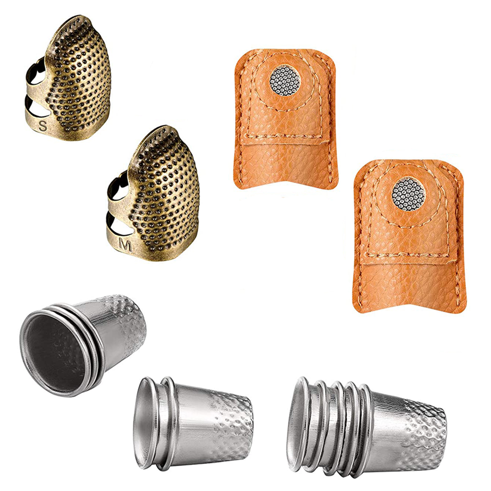 14 قطعة مجموعة كشتبان الخياطة  - مراجعة Sewing Thimble Metal وسعره