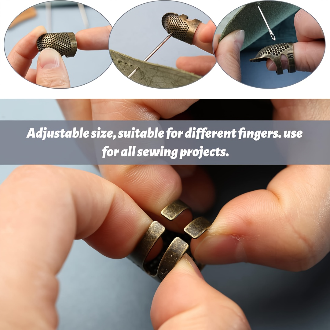 واقيات الأصابع للخياطة، حلقات  - مراجعة Sewing Thimble Metal وسعره