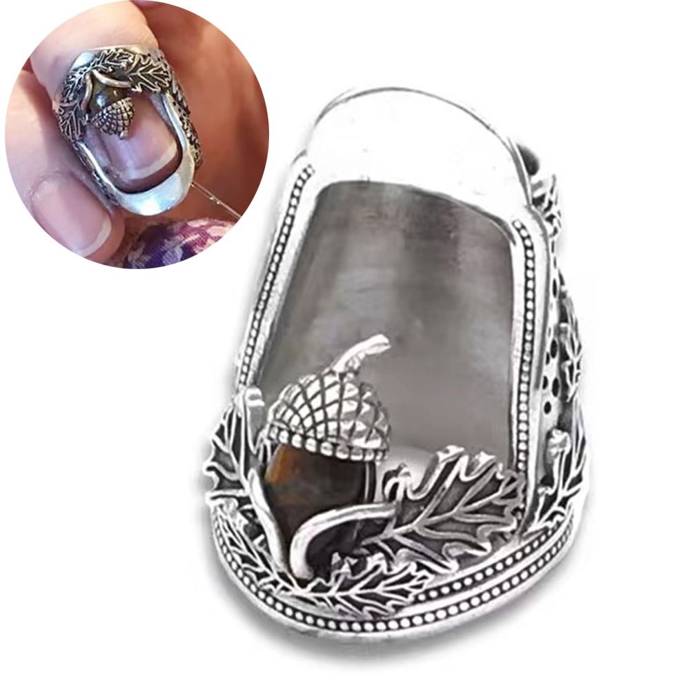 كشتبان معدني مفتوح على شكل بلو - مراجعة Sewing Thimble Metal وسعره
