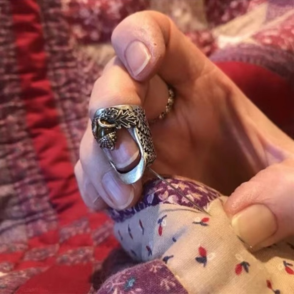 كشتبان معدني مفتوح على شكل بلو - مراجعة Sewing Thimble Metal وسعره