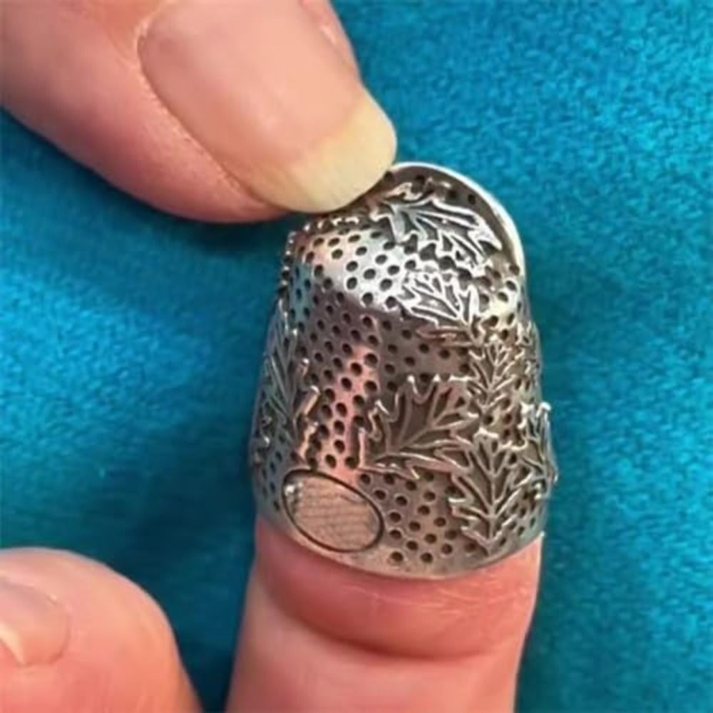 كشتبان معدني مفتوح على شكل بلو - مراجعة Sewing Thimble Metal وسعره