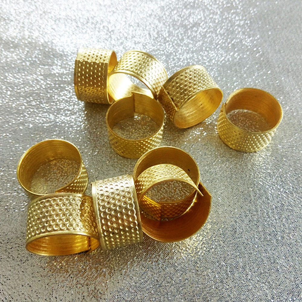 20 قطعة من واقيات الأصابع المع - مراجعة Sewing Thimble Metal وسعره