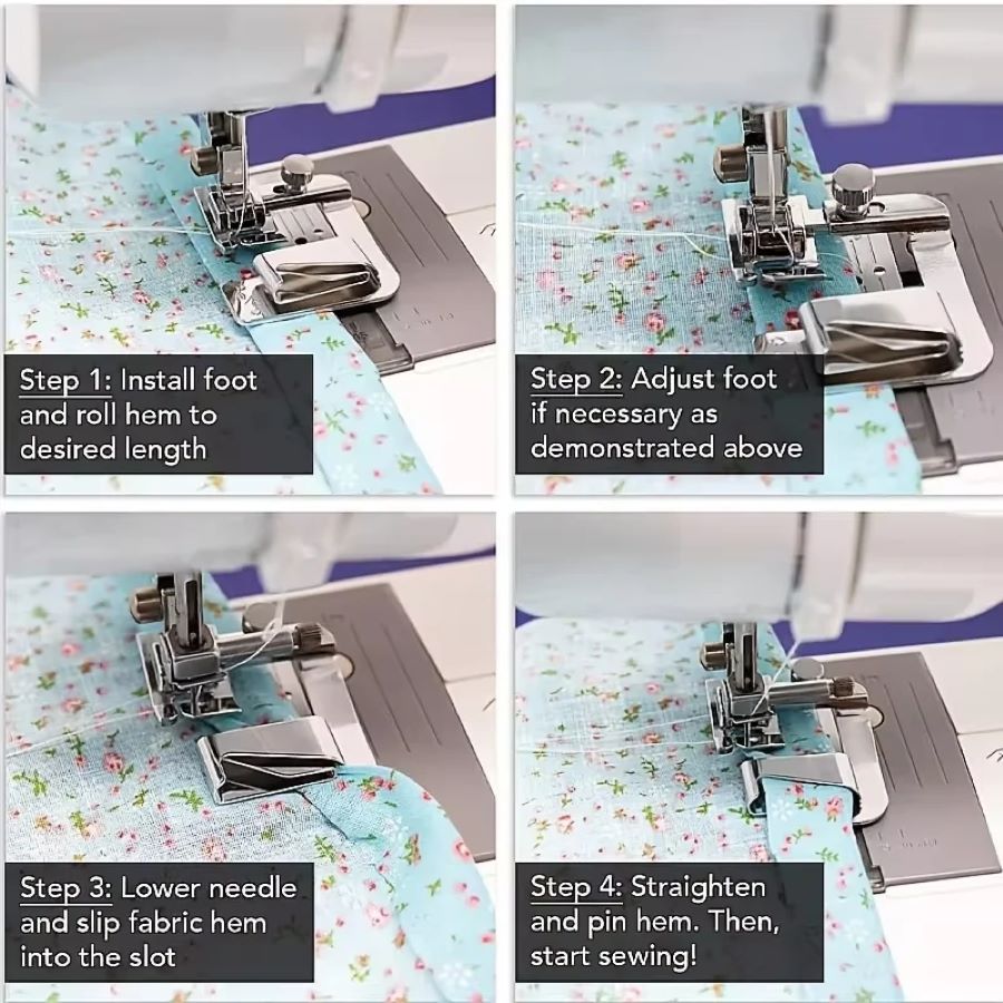 1-3 قطع أقدام ماكينة الخياطة ا - مراجعة Sewing Hemming وسعره