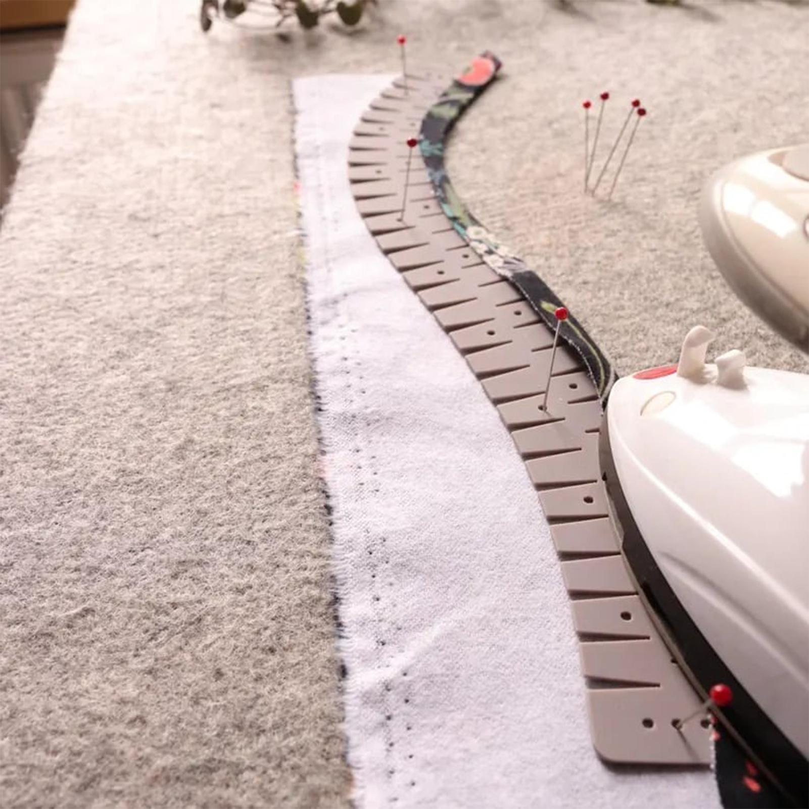 مسطرة سيليكون للخياطة مع ثقوب  - مراجعة Sewing Hemming وسعره