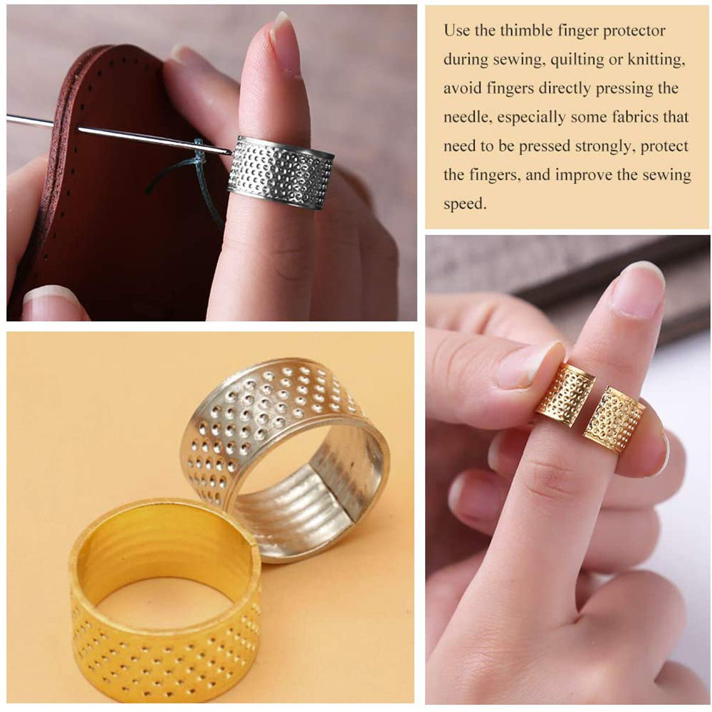 العمل اليدوي الخياطة كشتبان ال - مراجعة Sewing Thimble Metal وسعره