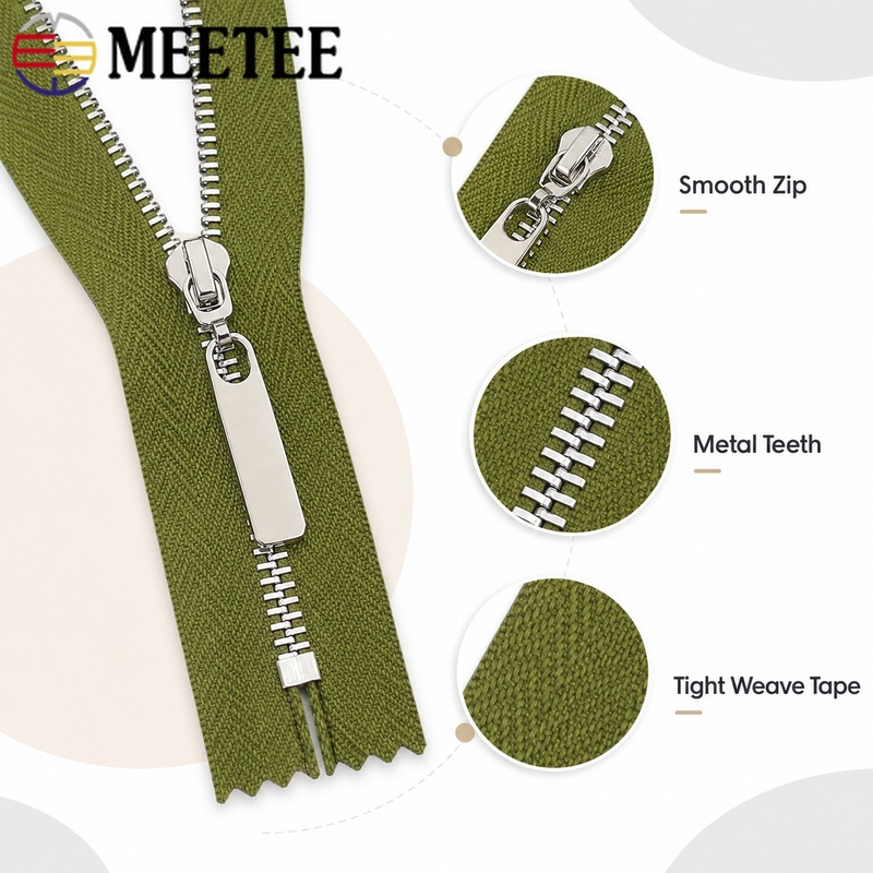 5 قطع 3 #   سحّابات معدنية بطو - مراجعة Textile For Sewing وسعره