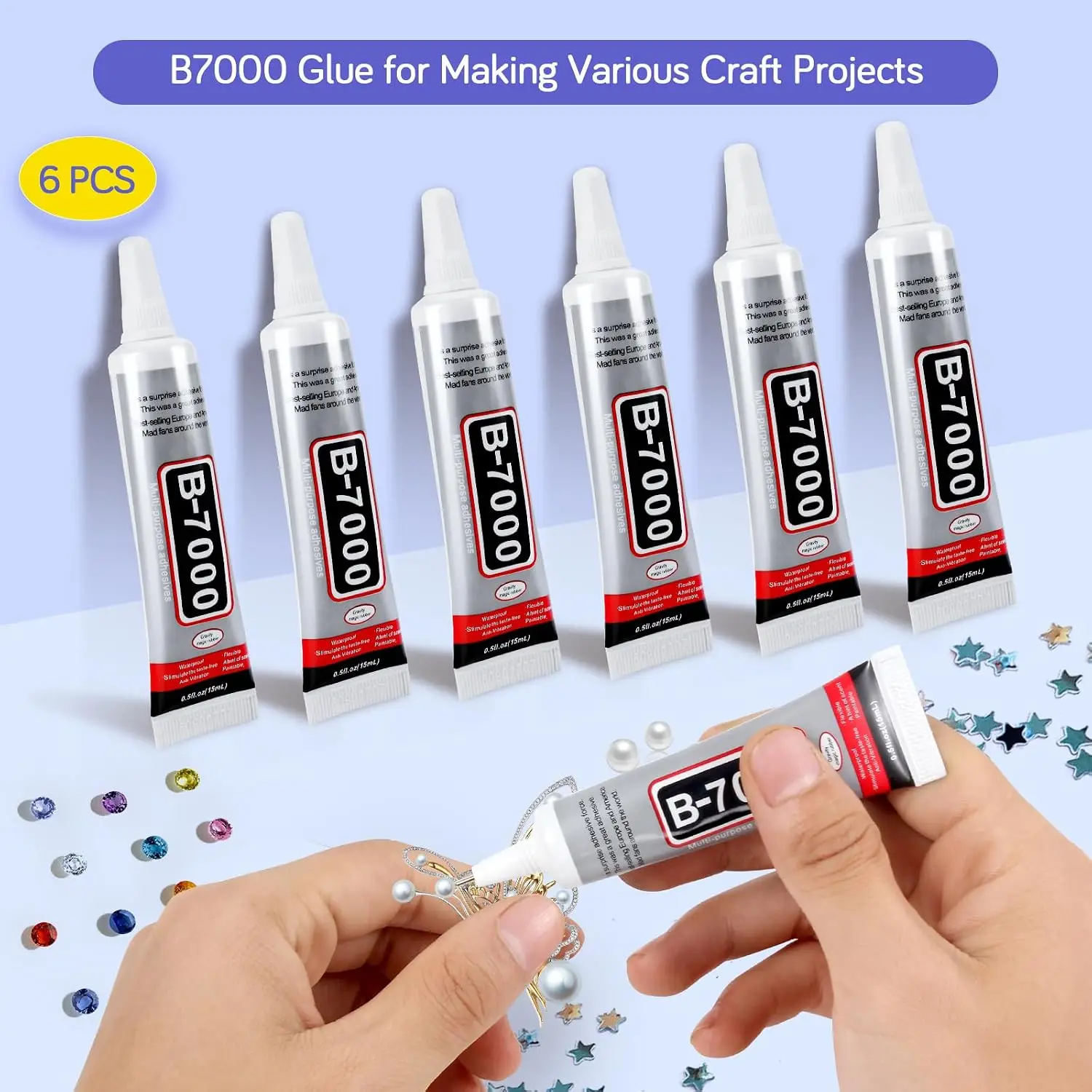 ICUTE-FITTDYHE 6 قطع من غراء ا - مراجعة Fabric Glue Bond وسعره