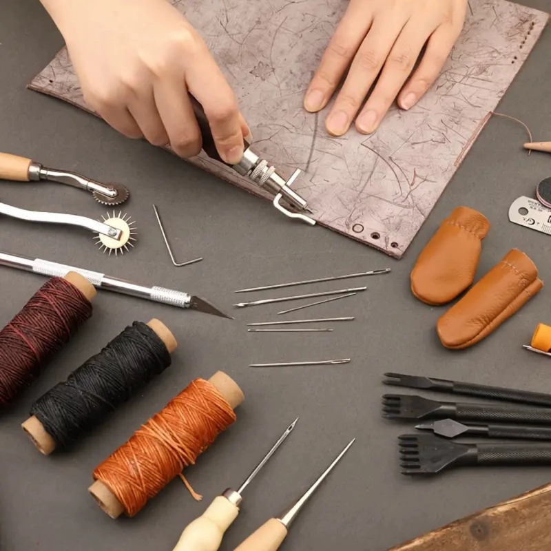 طقم خياطة الجلود للأحذية مع مث - مراجعة Sewing Thread Production وسعره