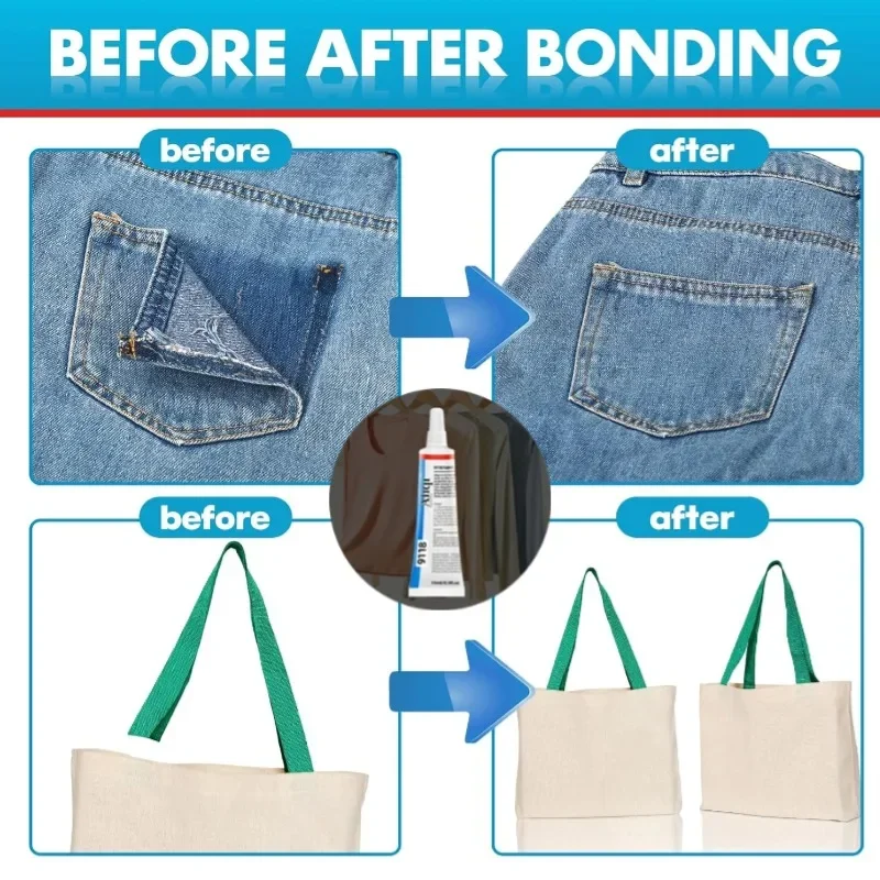 لاصق مرن شفاف لإصلاح الأقمشة س - مراجعة Fabric Glue Bond وسعره