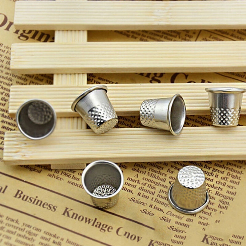 10 قطع من أغطية الإبر المعدنية - مراجعة Sewing Thimble Metal وسعره