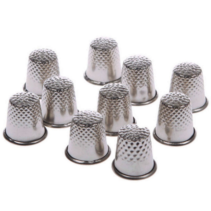 10 قطع من أغطية الإبر المعدنية - مراجعة Sewing Thimble Metal وسعره