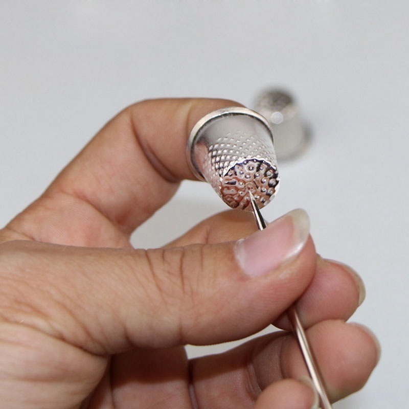 10 قطع من أغطية الإبر المعدنية - مراجعة Sewing Thimble Metal وسعره
