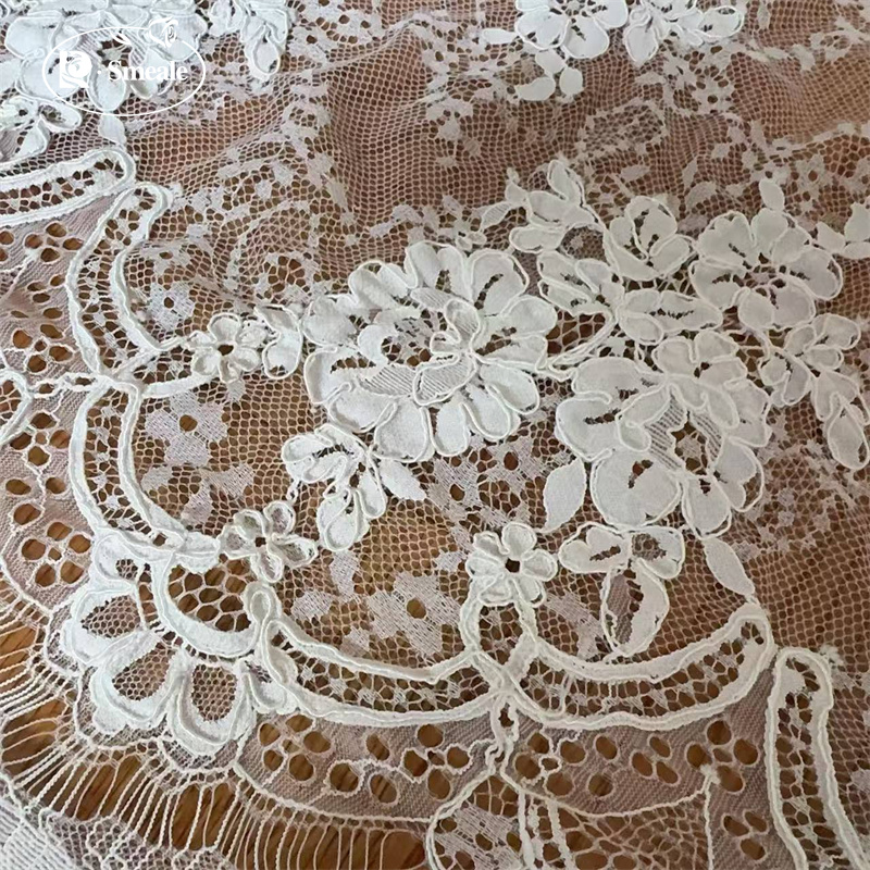3 أمتار. قماش دانتيل أبيض فاتح - مراجعة Textile For Sewing وسعره